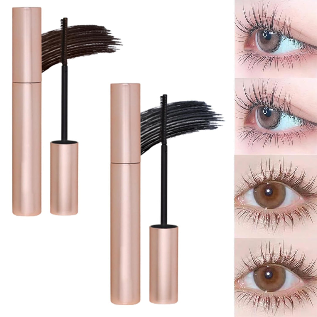 🎁Köp 1 få 1 gratis⏳[Vattenfast och kladdfri] Förlängande och lockande mascara med lång hållbarhet