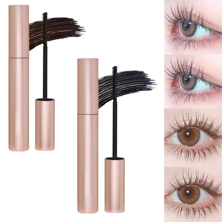 🎁Köp 1 få 1 gratis⏳[Vattenfast och kladdfri] Förlängande och lockande mascara med lång hållbarhet