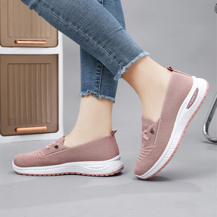Lätta, andningsbara slip-on fritidsskor för kvinno