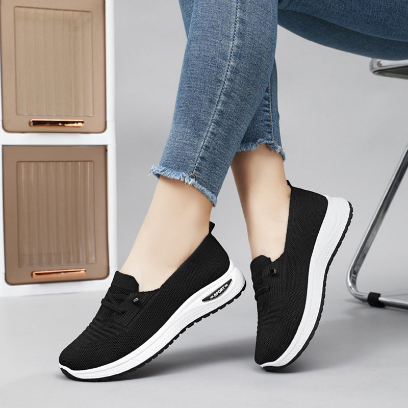 Lätta, andningsbara slip-on fritidsskor för kvinno