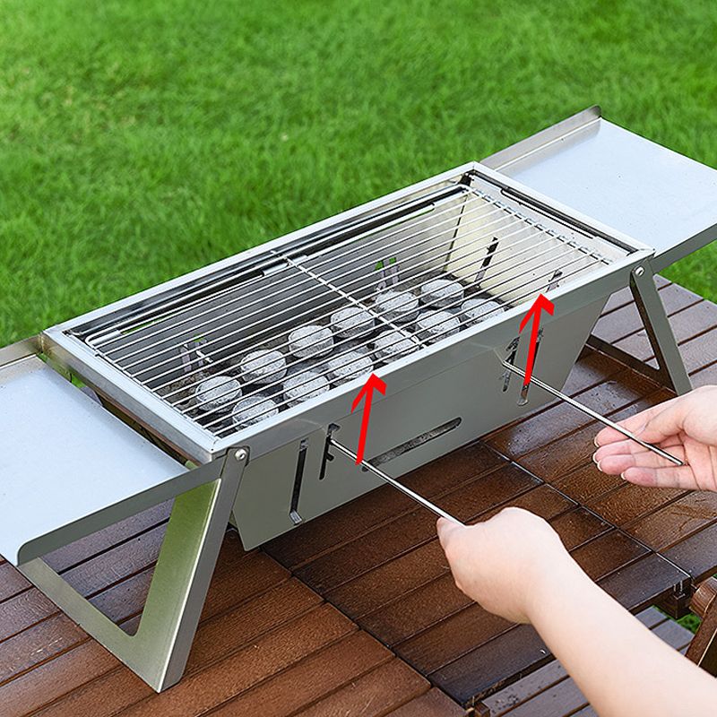 🔥Den hopfällbara utomhusgrillen i rostfritt stål