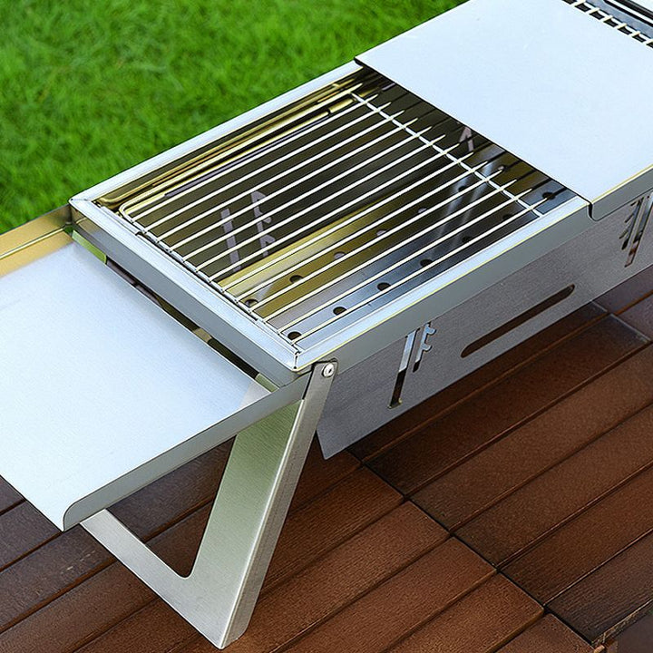 🔥Den hopfällbara utomhusgrillen i rostfritt stål