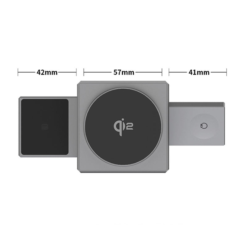 🔥⏰ Julens specialerbjudanden 🔥📱 3-i-1 Faltbart Magnetiskt Laddstation – Perfekt för Hem, Arbete & Resor ✨ | 15W Snabbladdning, Multidevice & Kompakt!