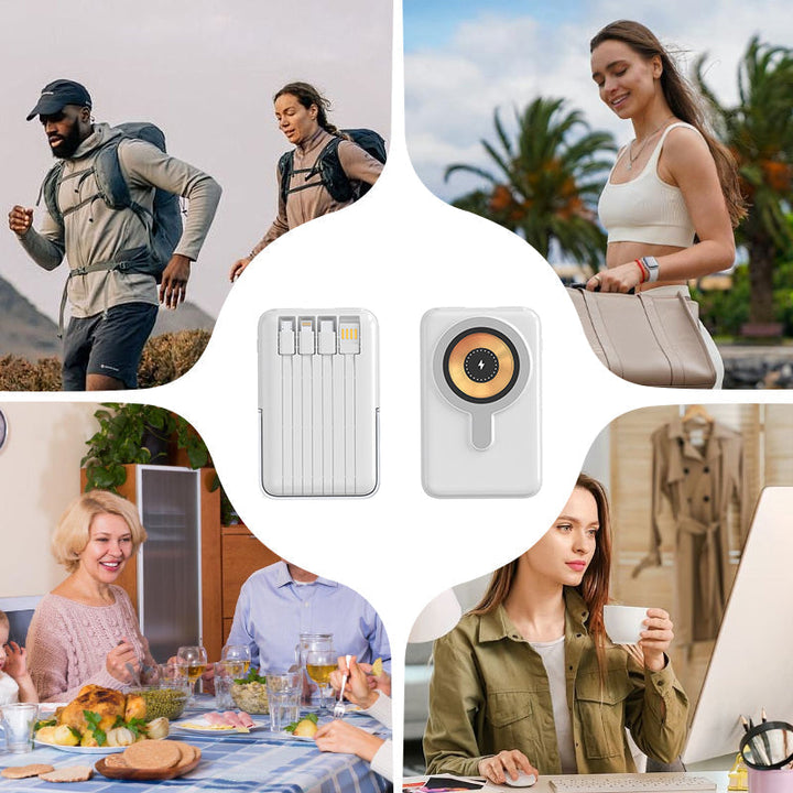 🔋60% RABATT NU! ⚡ Magnetisk trådlös powerbank 10000mAh – Snabbladdning, elegant design och universell kompatibilitet 🔌