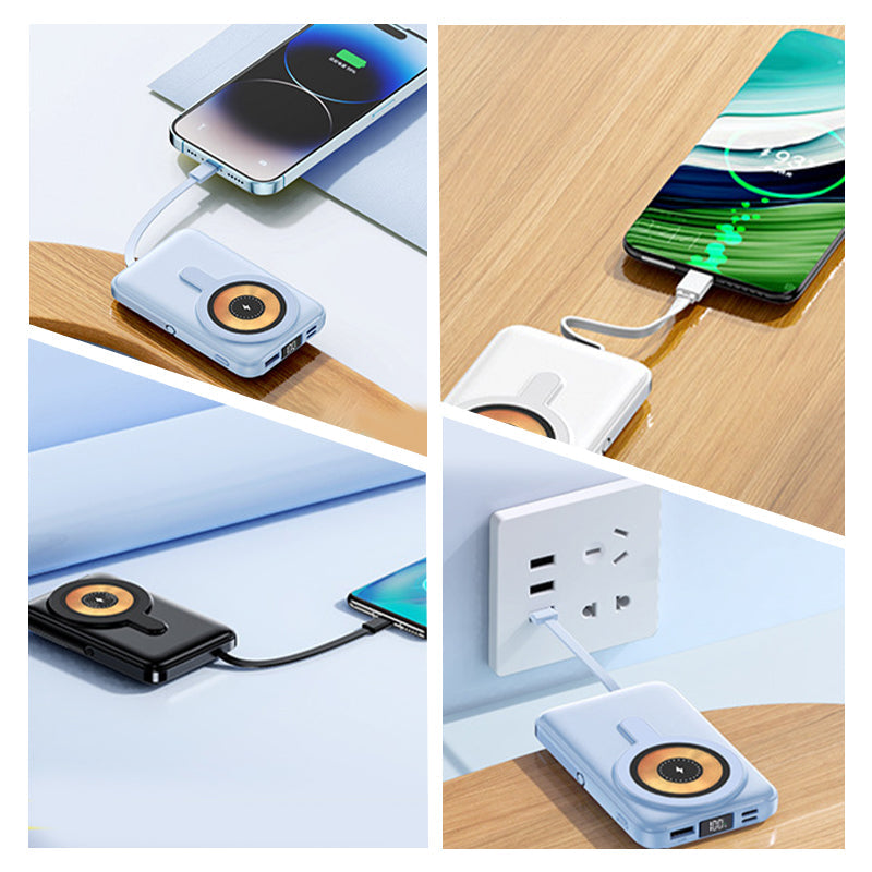 🔋60% RABATT NU! ⚡ Magnetisk trådlös powerbank 10000mAh – Snabbladdning, elegant design och universell kompatibilitet 🔌