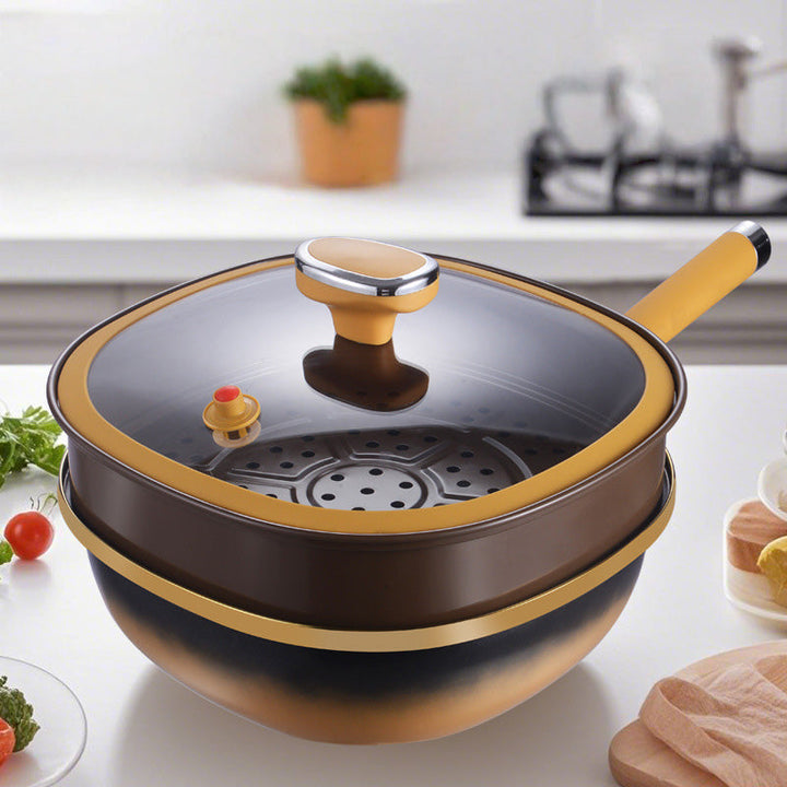 🔥55 % tidsbegränsad rabatt🍳 30 cm titankastrull med non-stick-beläggning och lock