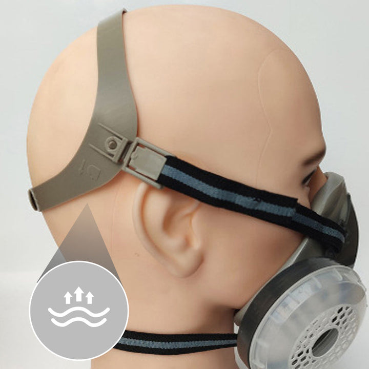 🎁Senaste dagskampanj 50% rabatt🔥Skydd som fungerar - gasmask med dubbla filter och aktivt kol
