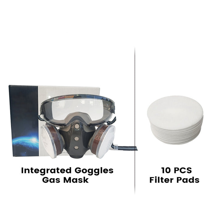 🎁Senaste dagskampanj 50% rabatt🔥Skydd som fungerar - gasmask med dubbla filter och aktivt kol