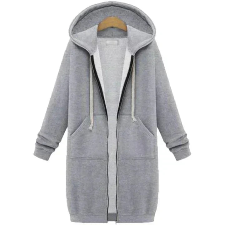 Damtröjor med dragkedja i polyester