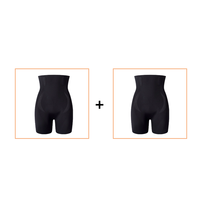 Högmidjade formande shorts med rumplyft