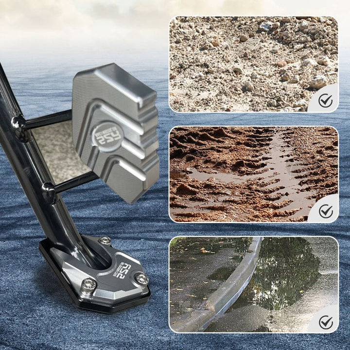 🌟 50% OFF🔥Motorcykel Kickstand Fot Sidostativ Förlängningsplatta