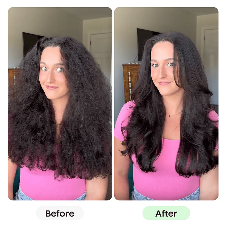 💇‍♀️50% RABATT JULREA!✨2-i-1 Volymkam🌟Joniskt Material med Anti-Statiska Tänder för Omedelbar Lift & Volym i Ett Steg🌀