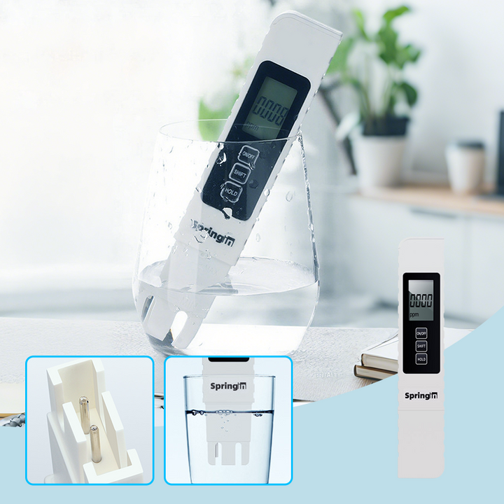 💧 KÖP 2 FÅ 3! ✨ 3-i-1 TDS Vattenkvalitetstestare - Mäter pH, Klor och Hårdhet med LCD-display för Pool och Akvarium 🌊📱