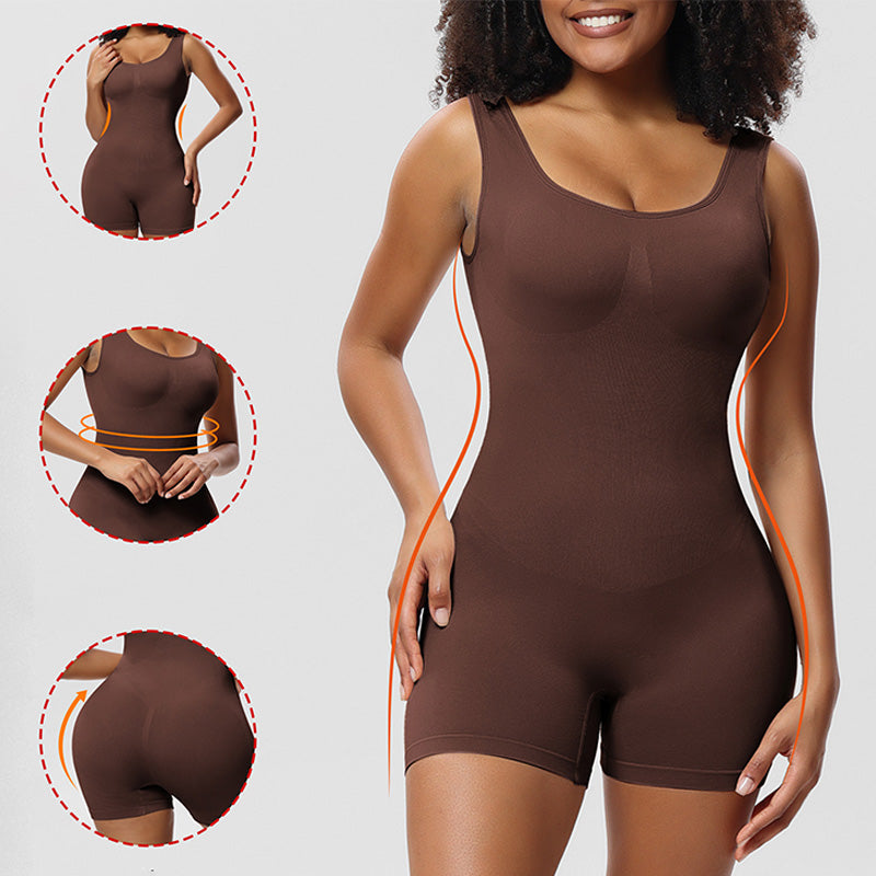 👙💫 TUMMY SHAPEWEAR BODYSUIT – Sömlöst och andningsbart tyg, omedelbar bantningseffekt, bekväm att bära hela dagen för en smickrande silhuett 🌸✨