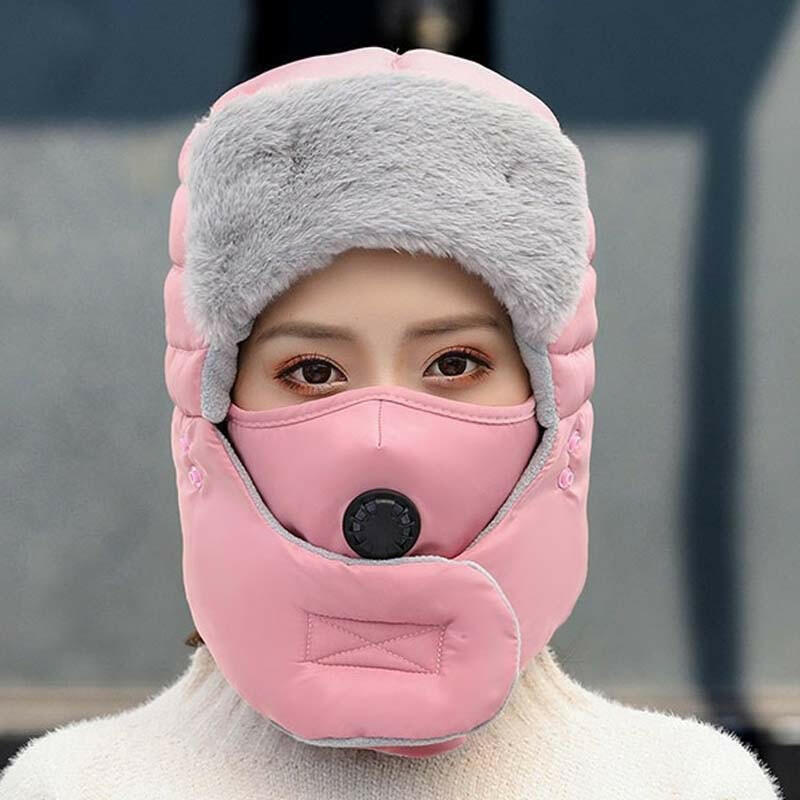 🧢 55 % RABATT NU! ✨ Termisk mössa med avtagbar andningsventilmask – vindskyddande fleece med justerbar rem för extremt kallt väder ❄️🔒