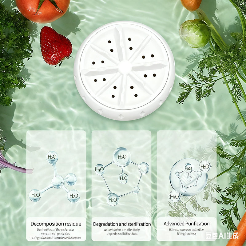 🍉🥬 Effektiva bärbara frukt- och grönsaksdiskmaskiner