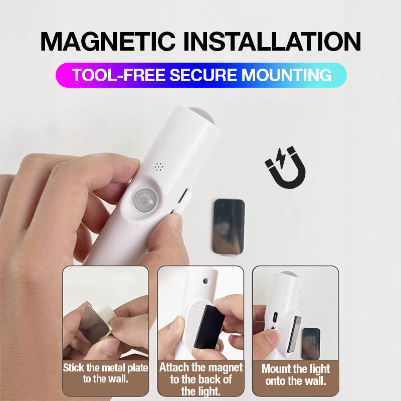 Magnetisk smart rörelsesensor RGB-stämningsbelysning