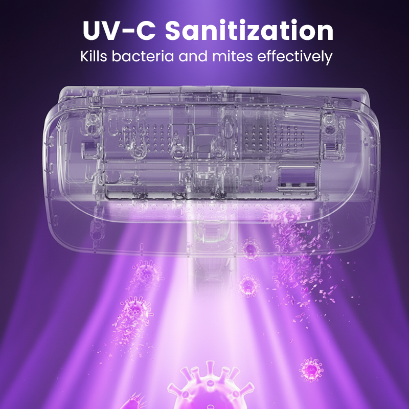 Multifunktionell Trådlös Kvalsterdammsugare med UV-C Ljus