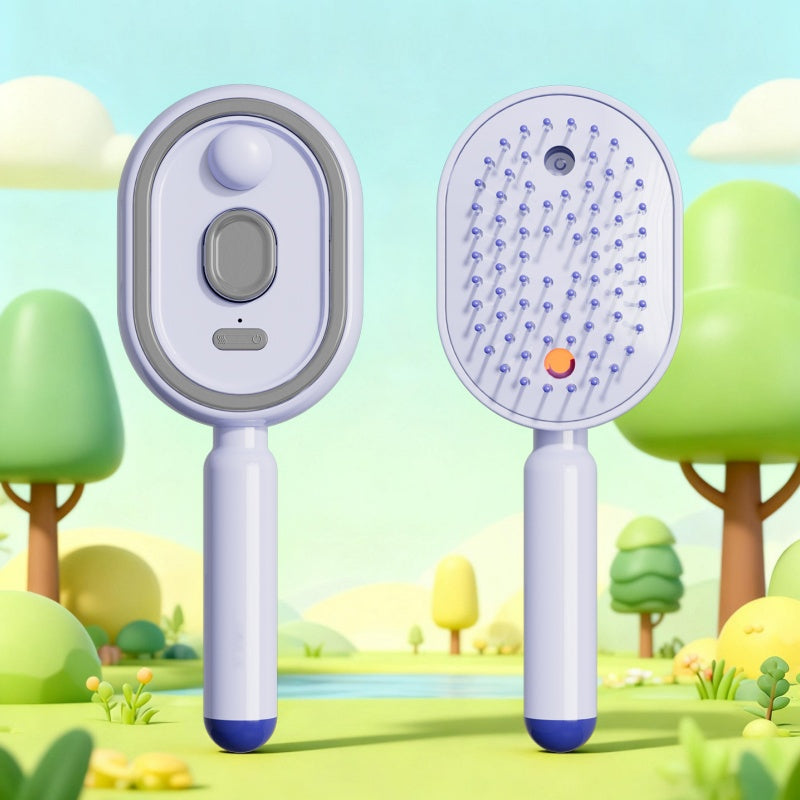 💧 Elektrisk spray & massage hårborste – lindrande hårbottenmassage, fin dimspray & slät hårvård, red ut trassel, näring & avkoppling ✨