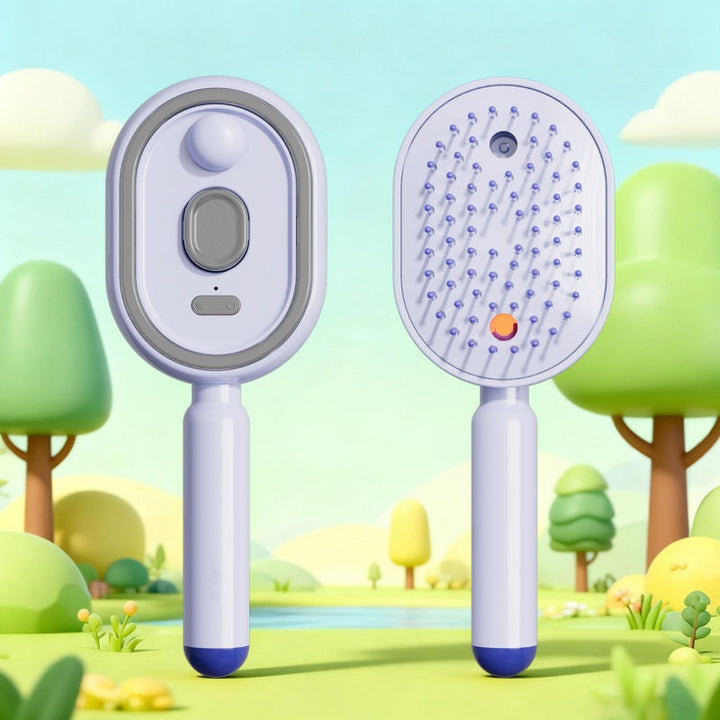 💧 Elektrisk spray & massage hårborste – lindrande hårbottenmassage, fin dimspray & slät hårvård, red ut trassel, näring & avkoppling ✨