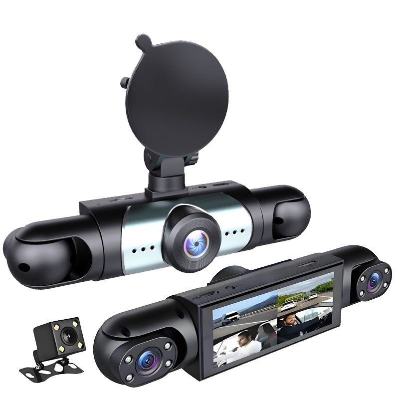 24-timmars parkvakt dashcam med nattvision – 1080P HD, 360° sikt & automatisk loopinspelning! 📹