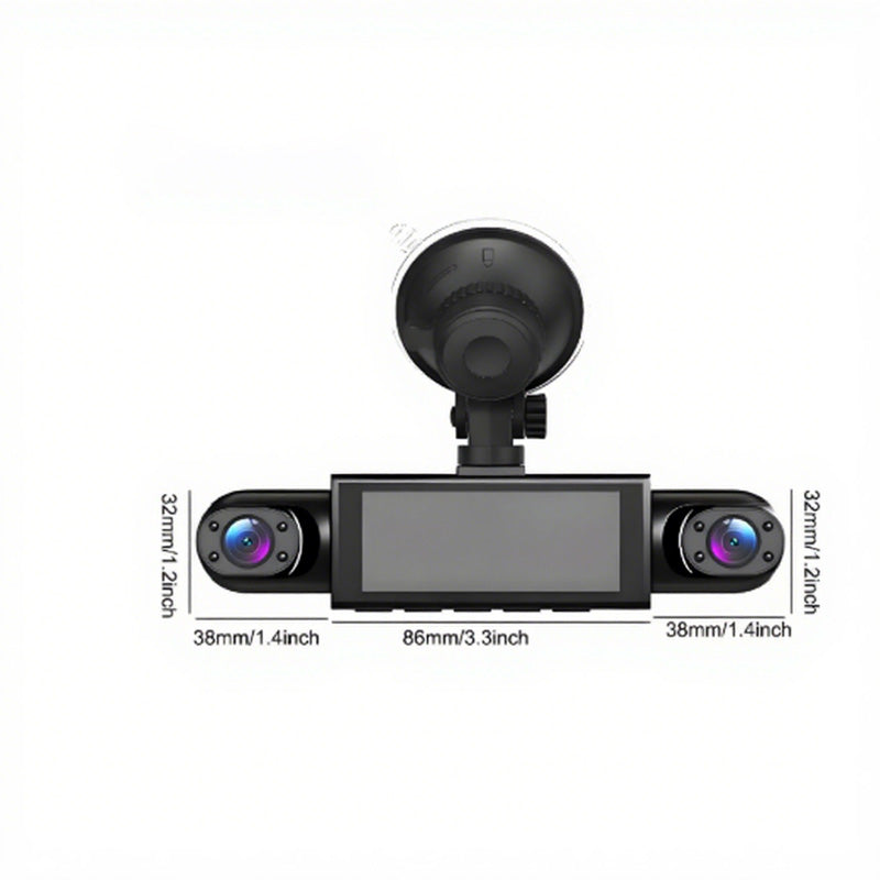24-timmars parkvakt dashcam med nattvision – 1080P HD, 360° sikt & automatisk loopinspelning! 📹