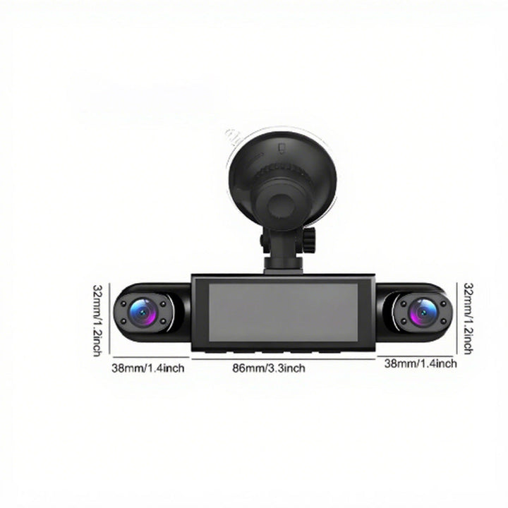 24-timmars parkvakt dashcam med nattvision – 1080P HD, 360° sikt & automatisk loopinspelning! 📹