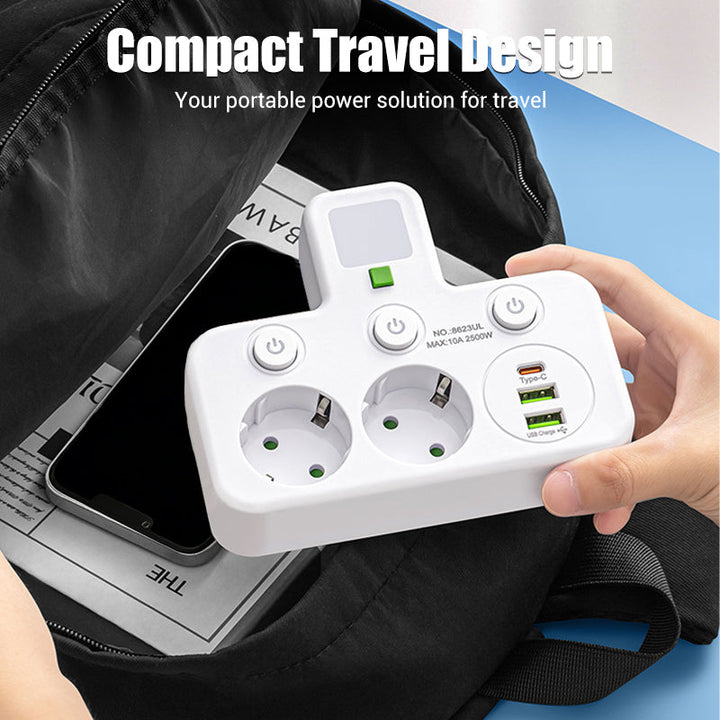 🔌2026 SPECIALERBJUDANDE - 60% RABATT⚡Smart grenuttag med USB-portar