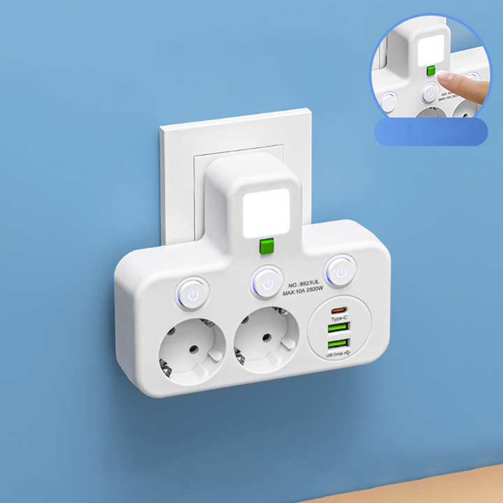 🔌2026 SPECIALERBJUDANDE - 60% RABATT⚡Smart grenuttag med USB-portar
