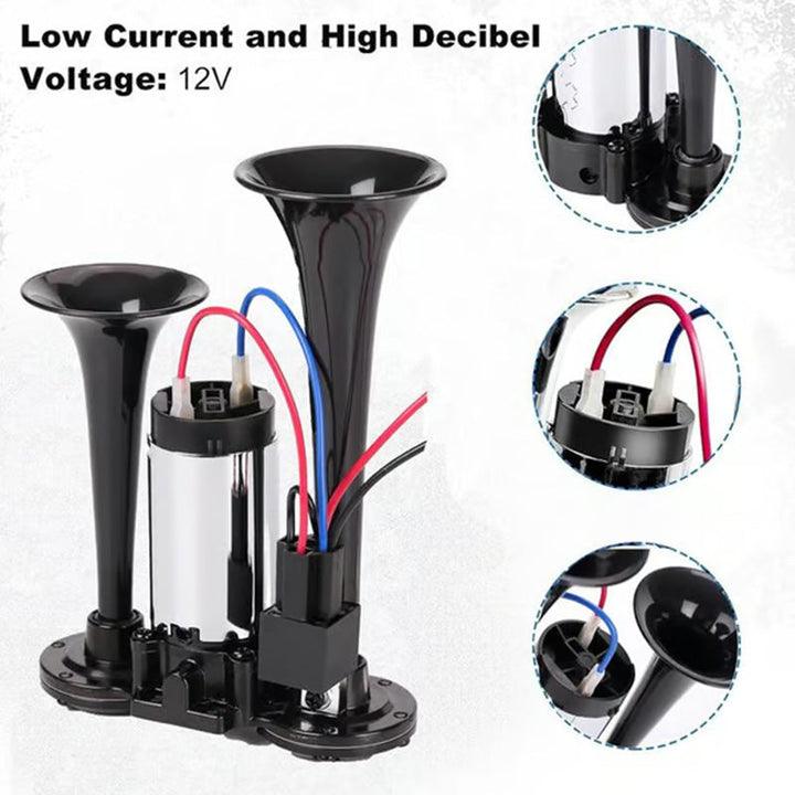 64 % RABATT📢 150 dB lastbilshögtalare｜🔧 Verktygsfri installation｜⚡ 12V/24V universal