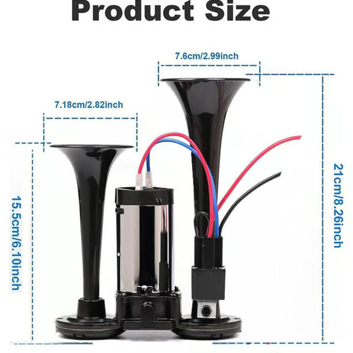 64 % RABATT📢 150 dB lastbilshögtalare｜🔧 Verktygsfri installation｜⚡ 12V/24V universal