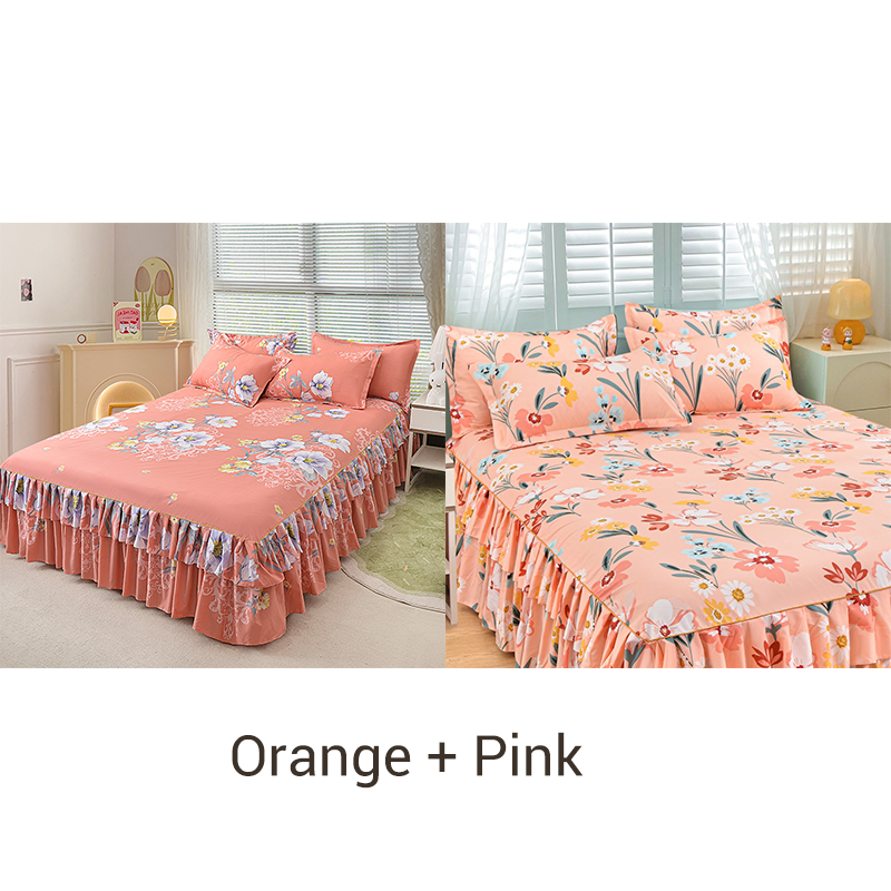 🛏️50% RABATT!🎀3-delat Volangsängkjol – Elegant Design, Fullständigt Skydd & Universell Passform 🛌