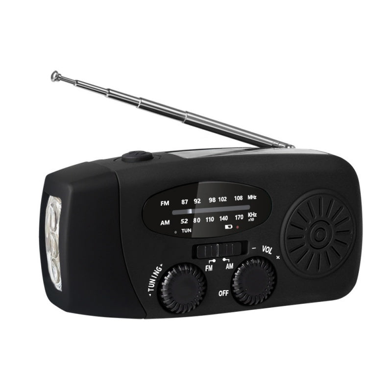 Multifunktionell bärbar solcellsradio för nödsituationer