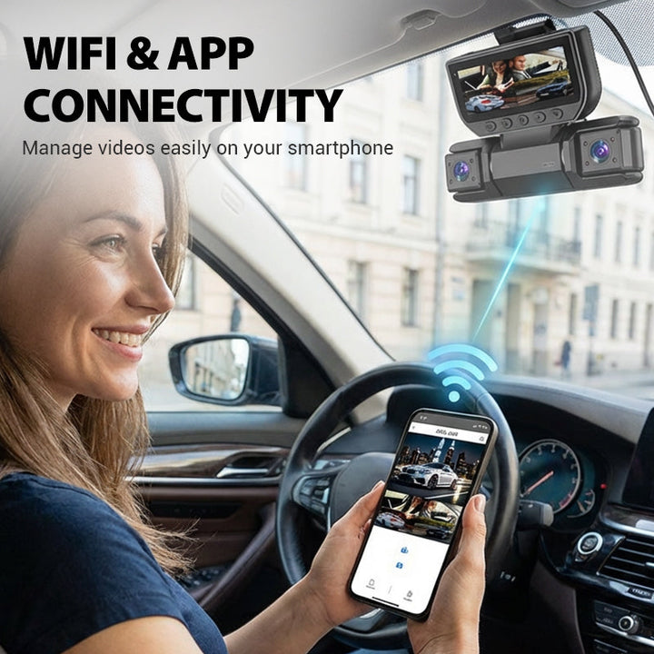 📢📢Nyheter 2026 –57 % rabatt🚗🔥4-kanals inbyggd kamera med WiFi och mörkerseende✈️Fri frakt