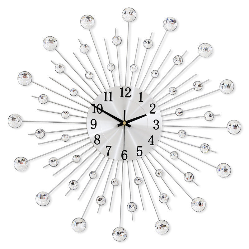 ✨60% RABATT🕰️ Kreativ väggklocka i strass – Tyst, minimalistisk lyx för vardagsrum, matsal och entré! 💎🏡