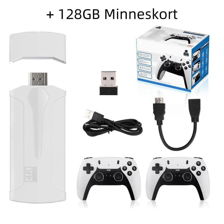 🔥 Klassisk Retro Dubbla Spelstänger – Inbyggda Spel, USB-kontakt & Autentisk Känsla ⚡
