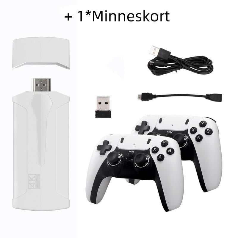 🔥 Klassisk Retro Dubbla Spelstänger – Inbyggda Spel, USB-kontakt & Autentisk Känsla ⚡