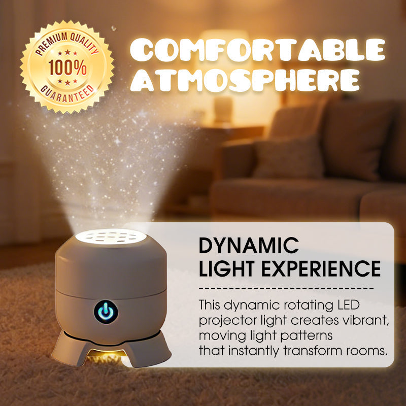 Dynamisk roterande LED-projektorlampa