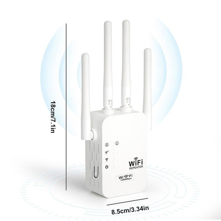 2026 NY🔥49% Sista Chans｜WiFi-förstärkare 1200Mbps Dual Band Hela Huset