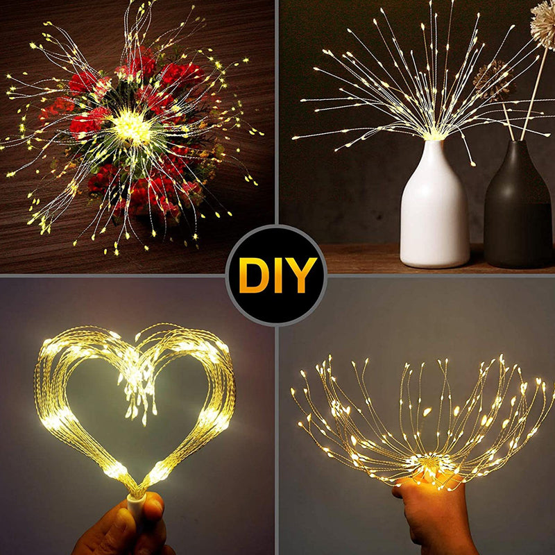 🎆 54% RABATT! 💡Solenergi Fyrverkerier Ljusgirland – Magisk trädgårdsbelysning för fester & kvällar