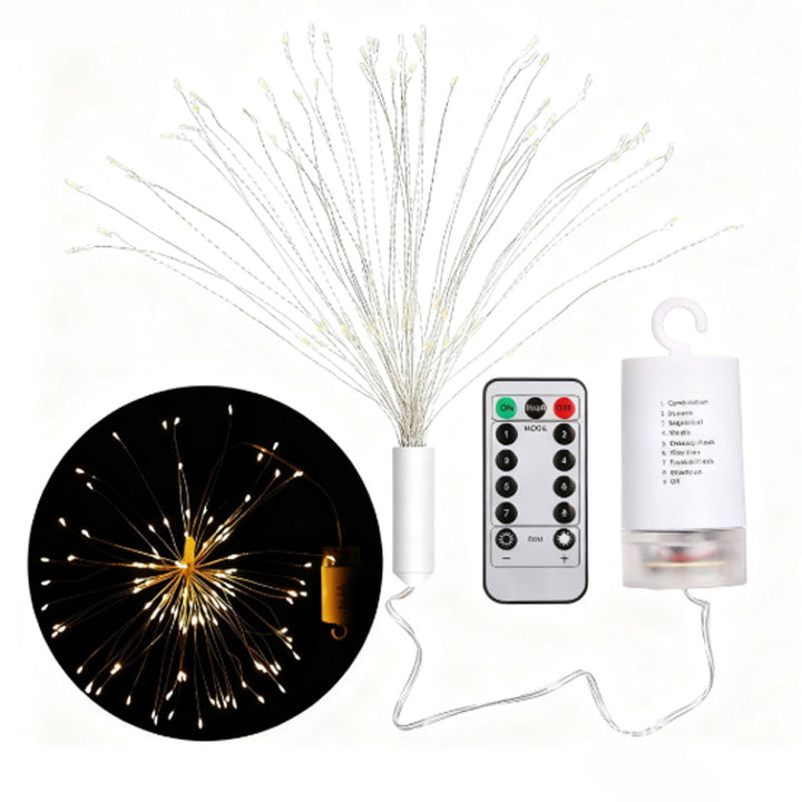 🎆 54% RABATT! 💡Solenergi Fyrverkerier Ljusgirland – Magisk trädgårdsbelysning för fester & kvällar