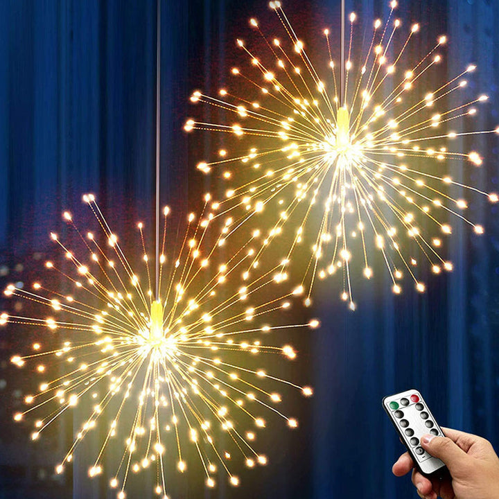 🎆 54% RABATT! 💡Solenergi Fyrverkerier Ljusgirland – Magisk trädgårdsbelysning för fester & kvällar
