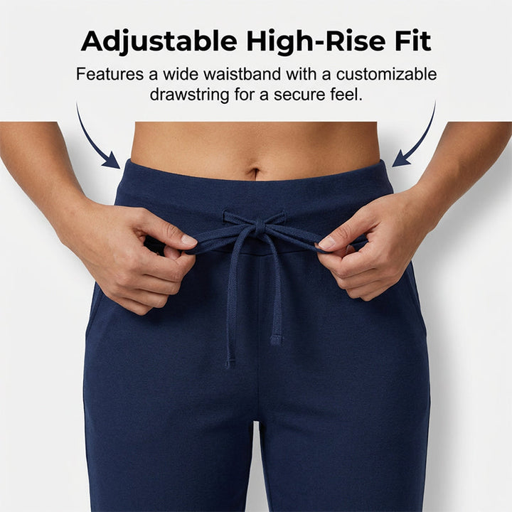 Korta Sweatpants – Dragsko i Midjan & Capri-längd för Avkoppling!