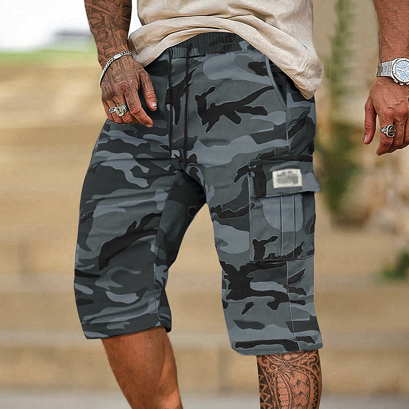 🩳 52% RABATT 🗺️ | Herr Camouflage Cargo-Shorts – Många Fickor & Avslappnad Passform