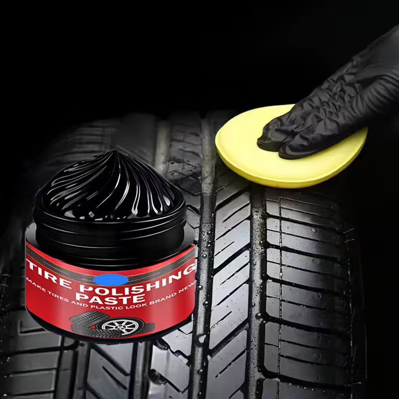🔥 KÖP 1 FÅ 1 GRATIS! 🚗 Däck & Plast Restaureringspasta – Återfå Djup Svart Färg & Glans ✨