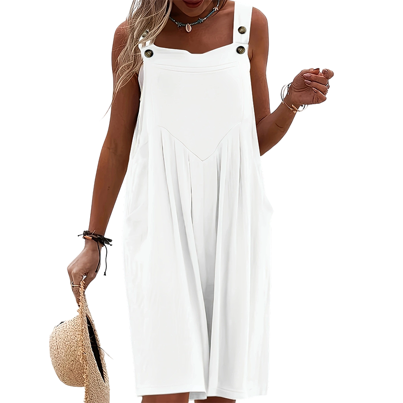 🌸 Ärmlös Jumpsuit med Vida Ben För Sommarbrisen – Lätt Tyg, Ledig Passform & Perfekt För En Stilig & Avslappnad Look ☀️