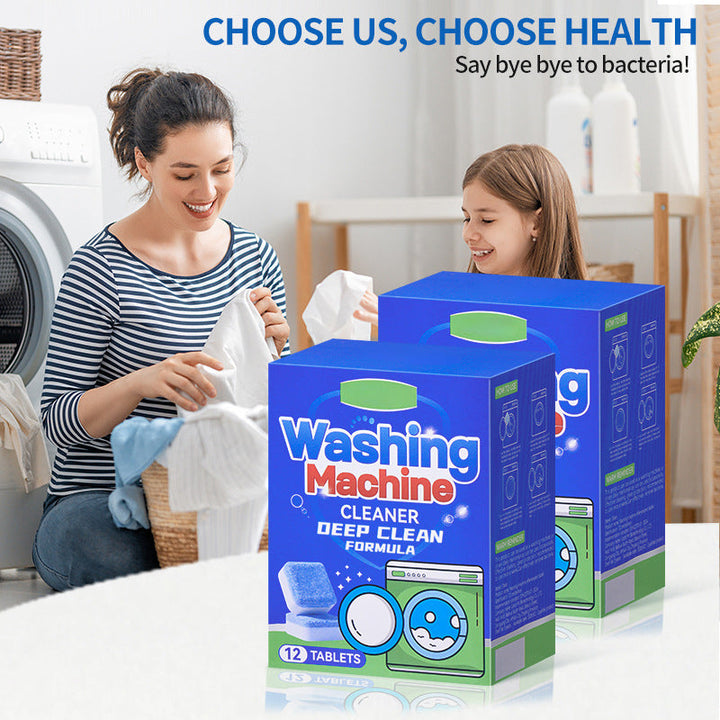 🧼 50% RABATT! 🌀 Tvättmaskinsrengöringstabletter – Djuprengör, Avlägsnar Lukt & Förlänger Maskinens Livslängd För En Fräschare Tvätt 🏠
