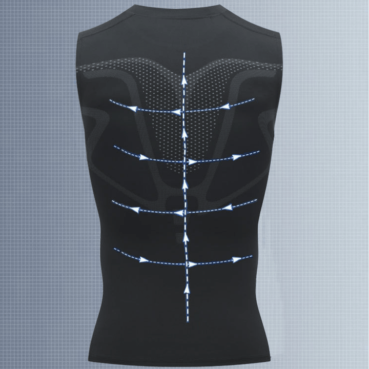 🔥 50% RABATT NU! 💪 Ionic Shaping Väst – Kompression & Kylning – Kroppskonturering & Ärmlös – Osynlig Under Kläder 🕶️