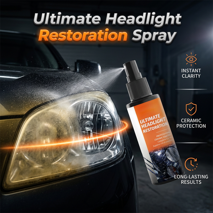 Professionellt spraykit för renovering av strålkastare
