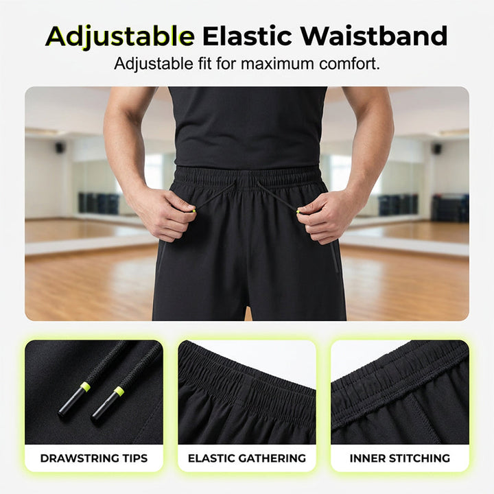 Snabbtorkande sportshorts för herr för sommaren
